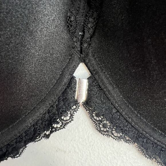 Adore Me 42G Bra Black Lined Front Closure Underwire Racerback Lace Detail NEW - Picture 3 of 15